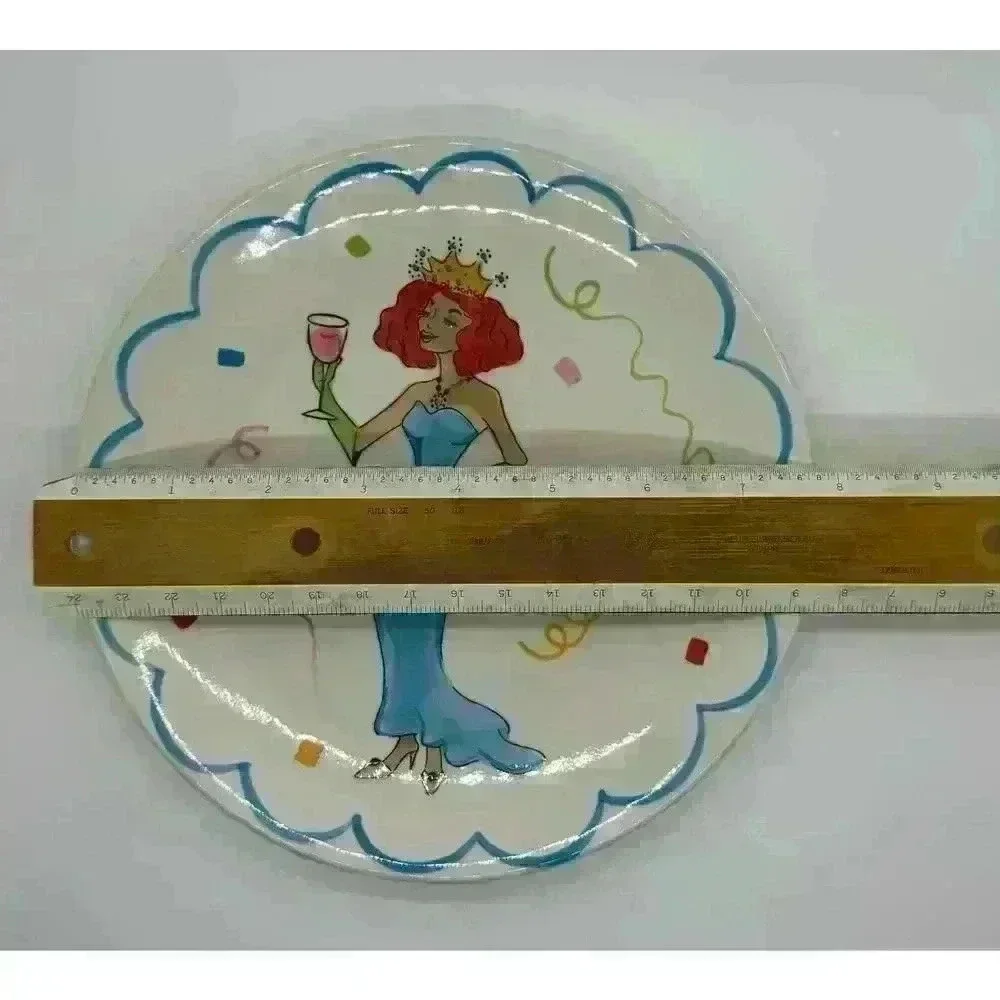 Kate Williams Design for Brylane Wishes - single plate Red Hair Princess Queen